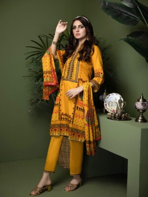 Unstitched Lawn Suits 2024