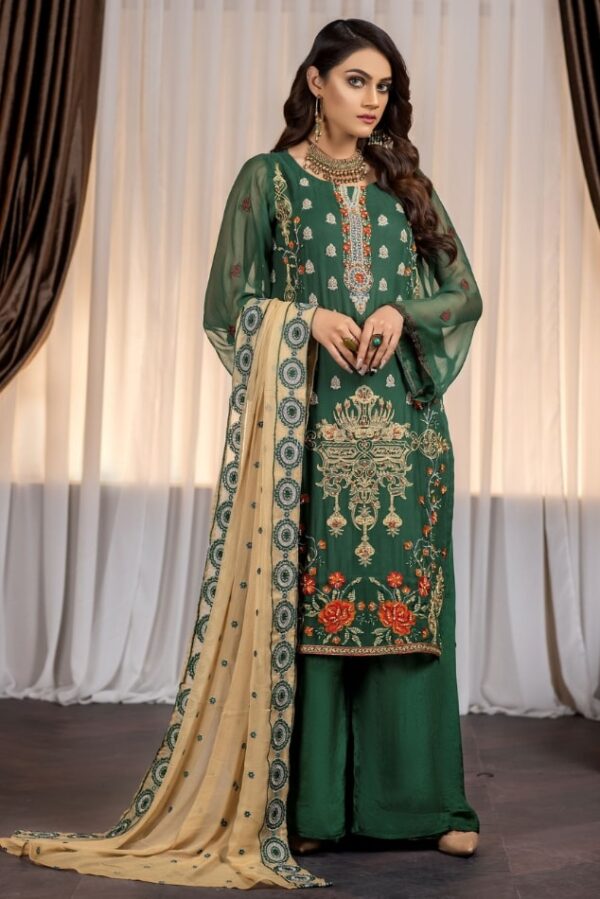 Pakistani chiffon dress